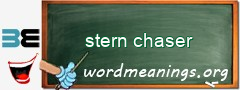 WordMeaning blackboard for stern chaser